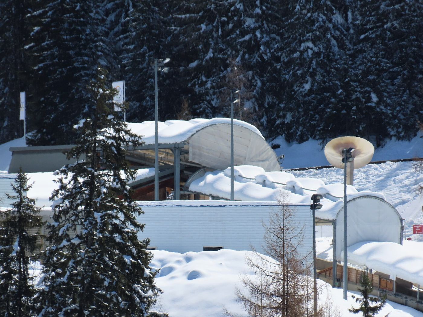 La pista di bob di La Plagne